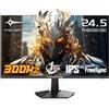 Minifire Monitor Gaming 24.5 Pollici 300Hz, 1ms, Full HD Schermo Senza