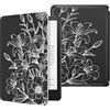 MoKo Custodia per 7 eBook Reader 2024/2025/2026, Fiore Lineare | Custodia Protettiva, Leggero PU Protettivo Shell Cover, Auto Wake/Sleep, Non compatibile con TCL Remarkable Kobo