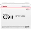 Canon 0288C001 toner originale nero 25000 copie 039H