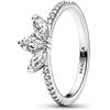 PANDORA Timeless Anello Herbarium a grappolo in argento Sterling con zirconia cubica trasparente, 52