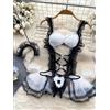 🖤 Costume Cameriera Sexy Donna Body Lingerie Cosplay 🖤