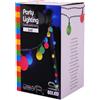 Spetebo Ghirlanda di luci a LED per feste con 80 sfere, colorate, illuminazione per feste con circa 16 m di lunghezza, per esterni, feste, giardino, balcone, illuminazione cablata con alimentatore di