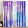 Kzzfqxb 117x138cm Tende tasca per asta 2 pannelli, Universo vasto e sognante nebulose galattiche misteriose filtraggio della luce tenda, Decorazioni viola romantico per camera da letto soggiorno