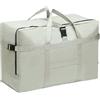 KYSUN Borsa da Viaggio Pieghevole Extra Grande, Grande Capacità Borsa da Viaggio Duffel, Leggera e Impermeabile Sopra i Bagagli, per Compagnia Aerea, Viaggi, Campeggio, Traslochi, 70 * 35 * 48cm, Grigio
