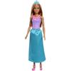 Barbie Bambola fantasia per ragazza, viola e blu, con nastro rimovibile, per bambine dai 3 anni in su
