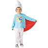 Ciao Puffo Costume Travestimento Bambino Originale I Puffi (Taglia 4-5 Anni) con Mantello