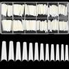 woshilaoDS 240 PezziUnghie Artificiali Natura, Unghie Finte Extra Lunghe, Copertura Completa Press On Nails, Punta delle Unghie a Ballerina, Punta delle Francesi per Manicure