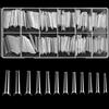 woshilaoDS 240 PezziUnghie Artificiali Trasparenti, Unghie Finte Extra Lunghe, Copertura Completa Press On Nails, Punta delle Unghie a Ballerina, Punta delle Francesi per Manicure