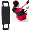 Fyearfly Cintura di Trasferimento Paziente 42X21cm, Imbracature di Sollevamento Pazienti Oxford per Anziani, Cintura di Assistenza Al Movimento per Sedia A Rotelle E Letto Ospedaliero (Nero)