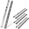 Gudalea 4 Pezzi Guide Cassetti, 246 mm Binari Cassetti Scorrevoli, Guide Scorrevoli, Guide Scorrevoli per Cassetti, Scorrevoli a Rulli, Guida per Cassetti, Zincato, Adatto per Cassetti