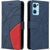 JIAFEI Custodia Per Oppo Find X5 Lite – Silicone TPU Traslucido Con Anello Metallico 360° E Supporto Magnetico, Antigiallo, Blu Cielo