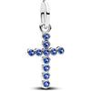 PANDORA Moments 794063C01 - Ciondolo a forma di croce in argento sterling con cristalli artificiali, compatibile con ME e Moments