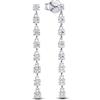 PANDORA Timeless Orecchini pendenti in argento Sterling con zirconia cubica trasparente, Orecchini Pendenti