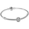 PANDORA Set regalo bracciale da donna con ciondolo sole, luna e stelle, argento 925, gioielli senza tempo e moderni, confezione multiprodotto 21476 18 cm