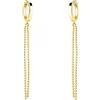 SOFIA MILANI - Orecchini da Donna in Argento 925 - Placcati in Oro - Orecchino Pendente a Sfera Catena - E2685