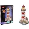 EXPLORA SCIENCES EXPLORA - Faro - Puzzle 3D Luminoso - 540055-72 Pezzi - Livello 6 - Senza Colla o Forbici - Educativo - Gioco di Costruzione - Regalo per Bambini - Modello - Dai 8 anni in su