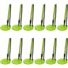 PATIKIL 12 penne sicure con catena adesiva e portapenna di sicurezza, penne da banco per reception, ricariche di inchiostro nero, per scrivania, posto di lavoro, ufficio, casa, base piatta, verde