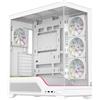 Itek Case Itek SHOWBUI WAVE 82W - Gaming Tower ATX, 4x Ventole ARGB, pannello frontale e laterale in vetro temperato, Bianco