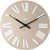 Alessi 12 G Firenze Orologio da Parete in ABS, Movimento al Quarzo, Grigio Bianco
