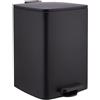 Relaxdays Pattumiera da Cucina 20 L, Chiusura Soft, Secchio Interno Removibile, Finitura Opaca, Pedale, Quadrata, Nera 4