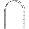 Outsunny Archetto da Giardino per Piante Rampicanti e Decorazioni, Metallo Nero, 153x40x210cm|Aosom