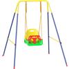 AIYAPLAY Altalena da Giardino per Bambini Altalena per Neonato 3 in 1 Verde | Aosom Italy