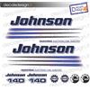 Adesivi motore marino fuoribordo Johnson 140 cv bombardier BLU gommone barca