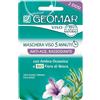 Geomar - maschera viso 5 minuti anti age rassodante con fiore di ibisco biologico e ambra oceanica 2 dosi 15 ml