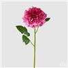 EDG Enzo De Gasperi Rosa Jumbo Ramo con Foglie H 80 Cm D 18 Cm Pianta Artificiale Colore Rosa Scuro