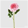 EDG Enzo De Gasperi Rosa Jumbo Ramo con Foglie H 80 Cm D 18 Cm Pianta Artificiale Colore Rosa
