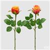 EDG Enzo De Gasperi Rosa Bocciolo Olis 3 Fg Ramo Ass. H 51 Cm Pianta Artificiale Arancione 1 Pz