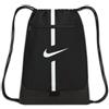 Nike, Nike Academy, Zainetto da Calcio, Nero/Nero/Bianco, 1Size, Unisex-Adult