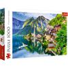 Trefl - Puzzle Hallstatt, Austria - 1000 Elementi, vista alpina, vista lago, paesaggio, vista città, puzzle, intrattenimento creativo, regalo, divertimento, puzzle classici