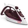 Tefal FV5716 Easygliss Plus Ferro a vapore, 190 g/min, colpo di vapore, vapore verticale, apertura XL di riempimento dell'acqua, vassoio stabile, suola Durilium AirGlide, bianco/bordeaux