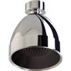 Siroflex Soffione Doccia Anticalcare 2765/S, ABS Cromato Nero, Getto Ampio, Attacco Universale 1/2, Con Riduttore di Flusso Risparmio Acqua, Snodo in Ottone, Ideale per Uso Domestico, Made in Italy