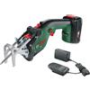 Bosch Home and Garden Sega da giardino a batteria Keo (1 batteria 2,0 Ah, sistema 18 Volt, diametro di taglio 80 mm, con lama di precisione svizzera per legno inclusa, in confezione di cartone)