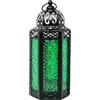 Vela Lanterns Lanterne in stile marocchino, metallo, Green, medium