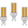 ZHIYUE 3 Pezzi g9 10w Lampadina a LED equivalenti Alogene 100W 1000LM Lampade a risparmio energetico Portalampada G9 Lampada LED 230V Non Dimmerabile Bianco Caldo 3000K Lampadine capsula