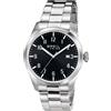 Breil Orologio UOMO CLASSIC ELEGANCE quadrante MONO-COLORE NERO movimento SOLO TEMPO - 3 LANCETTE QUARZO e BRACCIALE ACCIAIO ARGENTO EW0232
