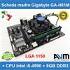 Scheda madre LGA 1150 Gigabyte GA-H81M Intel Core i5-4590 8GB DDR3 HDMI MicroATX