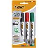 BIC Marking 2300 - Pennarelli permanenti, punta a scalpello, colori assortiti, confezione da 4