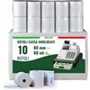 Maya Home & Garden - Rotoli Cassa 80x80 Termica Fiscale, Carta Termica