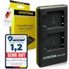 PATONA Dual Caricabatterie USB per Nikon EN-EL19, 2 batterie insieme | Mini caricabatterie da viaggio per Coolpix S100 S2500 S2750 S3100 S3500 S4100 S5200 S6500 S6900 W100 W150