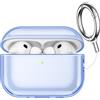 JETech Custodia Cover con Portachiavi per AirPods Pro 3, Blu