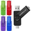 GARRULAX USB 2 in 1 OTG tipo C USB 2.0 girevole Memoria Dati Stick Android Smartphone, MacBook, Tablet, PC (8 GB)