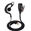 UAYESOK - Microfono auricolare per ricetrasmittente a forma di G, cuffie Walkie Talkie con PTT radio 2 Pin CP040 CP200 DP1400 GP300 XT180 XT420 XT460, Hytera PD505, emergenza Midland