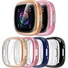 Bigqin 5 pezzi Custodia Compatibile per Fitbit Versa 4/Sense 2,TPU Protezione Cover Protettiva Compatibile per Fitbit Versa 4/Sense 2