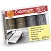 Gütermann Filo Impostato, Polyester, Multicolore, 100m, 4 unità
