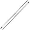 Motoforti 600mm/23.62 Pistoni a Gas 200N Molle a Gas in Acciaio al Carbonio Tono Argento,2 Pz RV Auto Cofano Attrezzi Scatola Coperchio Armadio Porta Coperchio