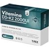 T-Rex Vitamina D3 + Vitamina K2 Integratore ad Alto Dosaggio per Cuore e Ossa, 160 Compresse